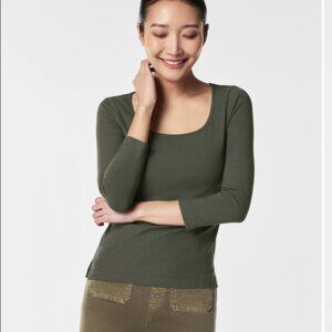 Spanx Stretch Rib Long-Sleeve Top
